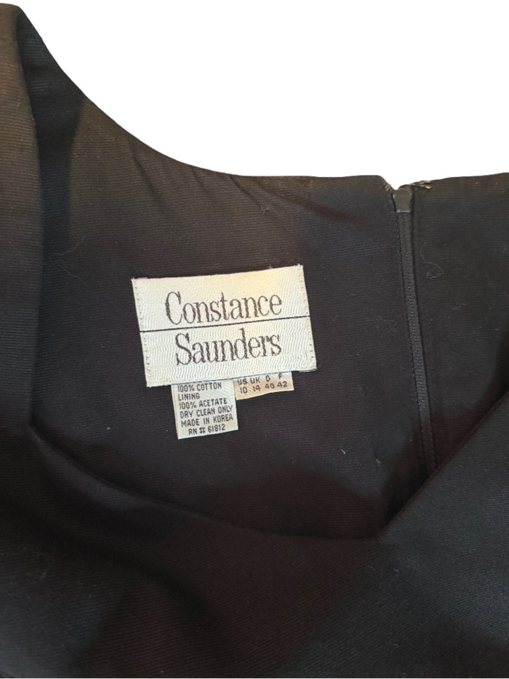 Sophisticated/Versatile Black Dress with Sweetheart Neckline 100% Cotton 10 - Picture 4 of 9